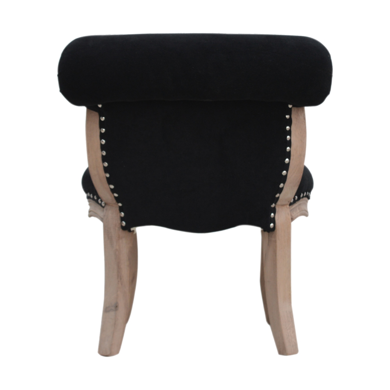 Black Velvet Studded Chair Black Cotton Velvet Collection