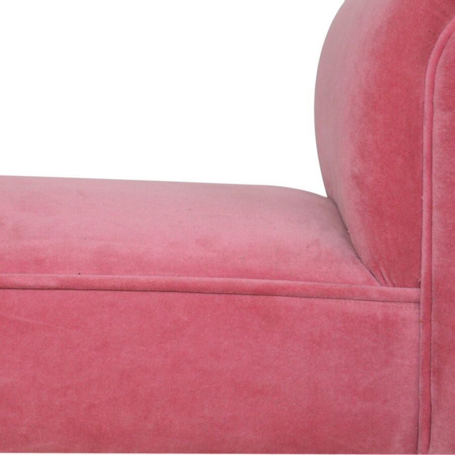 Banc en Velours Rose