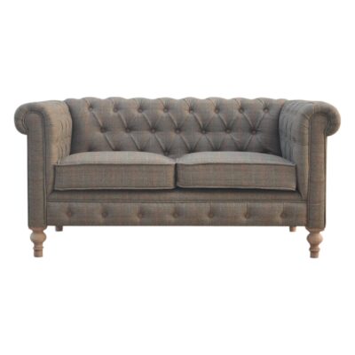 Daugiavietė Tweed Chesterfield sofa