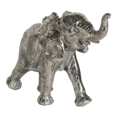 Grande statuetta di elefante in argento