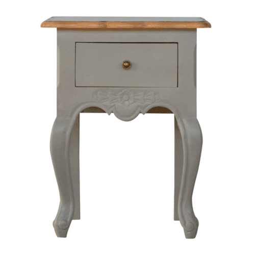 IN160 - French Style 1 Drawer Bedside
