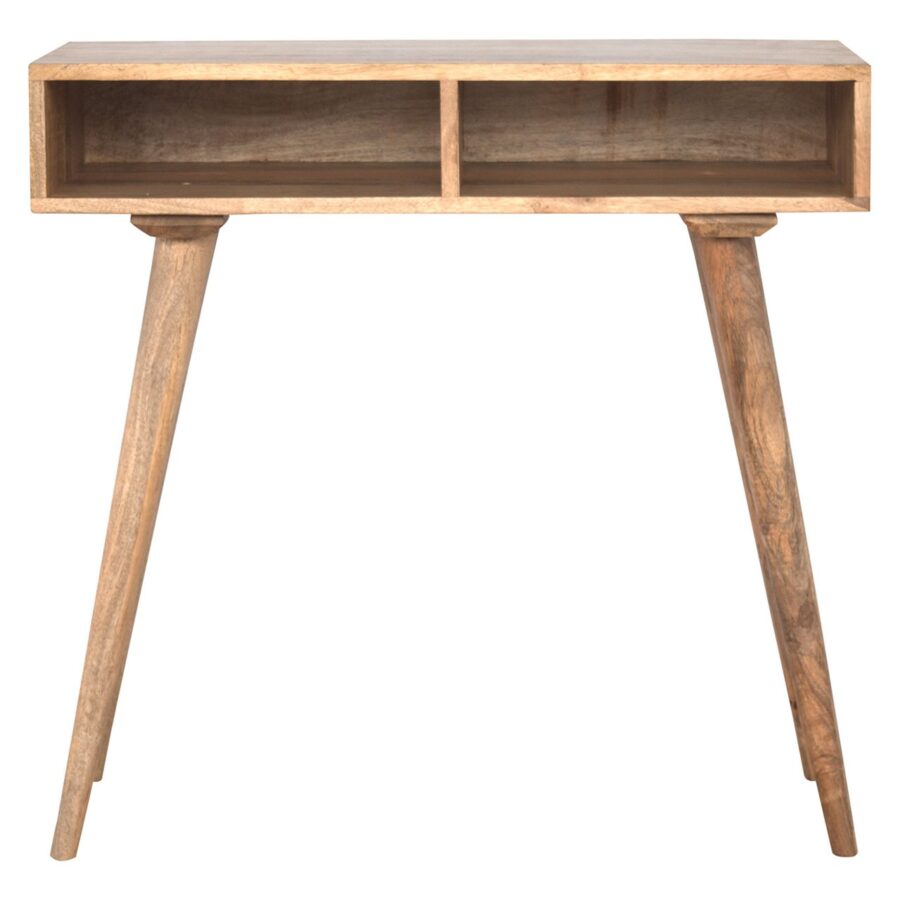 Oak-ish Open Shelf Writing Desk - Image 2