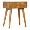 1 Drawer Gold Brass Bedside - Image 4