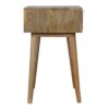 Sleek Cement Brass Inlay Bedside - Image 9