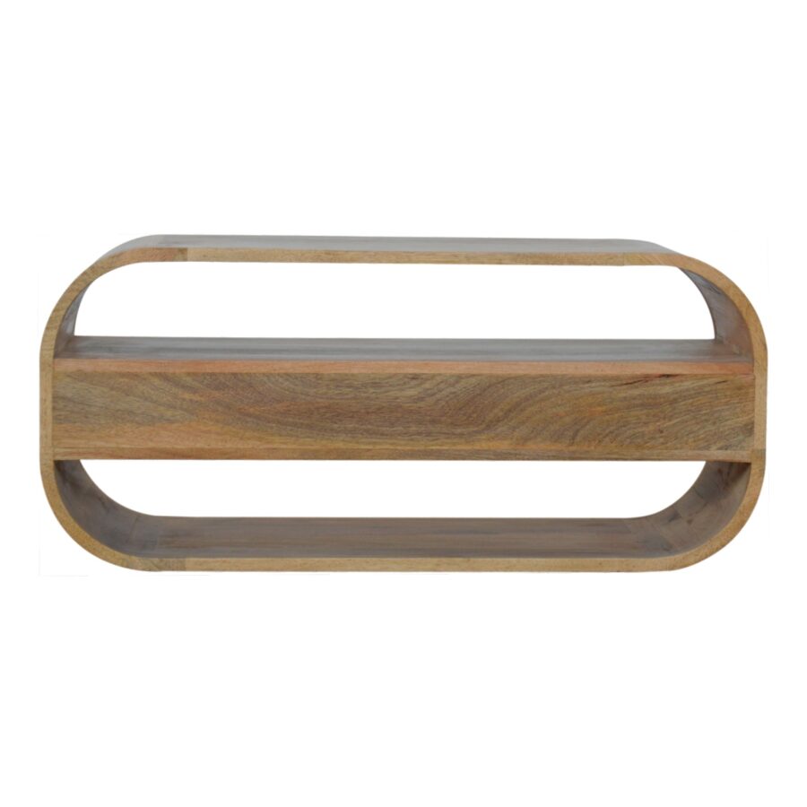 Curved Edge TV Unit with 2 Drawers - Image 10