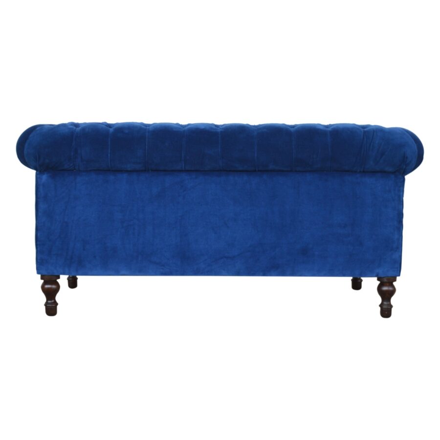 Royal Blue Velvet Chesterfield Sofa
