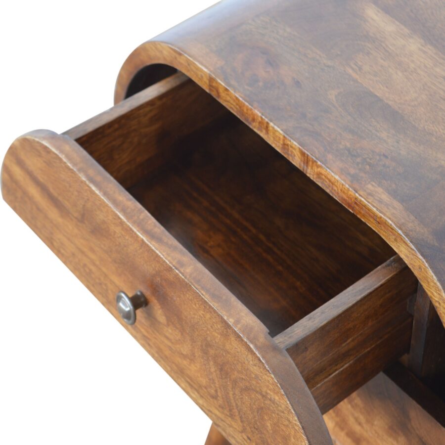 Chestnut Circular Bedside - Image 6
