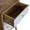 Daisy Carved 1 Door Bedside - Image 6