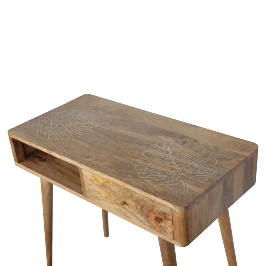 Leaf Embossed Writing Desk - Image 4