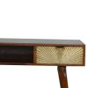 Sunrise Gold Carved Writing Desk - Image 4