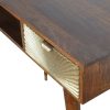 Sunrise Gold Carved Writing Desk - Image 5