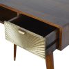 Sunrise Gold Carved Writing Desk - Image 6