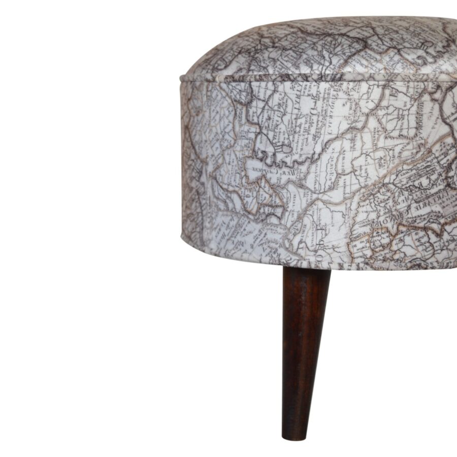 IN1017 - Map Printed Footstool - Image 6