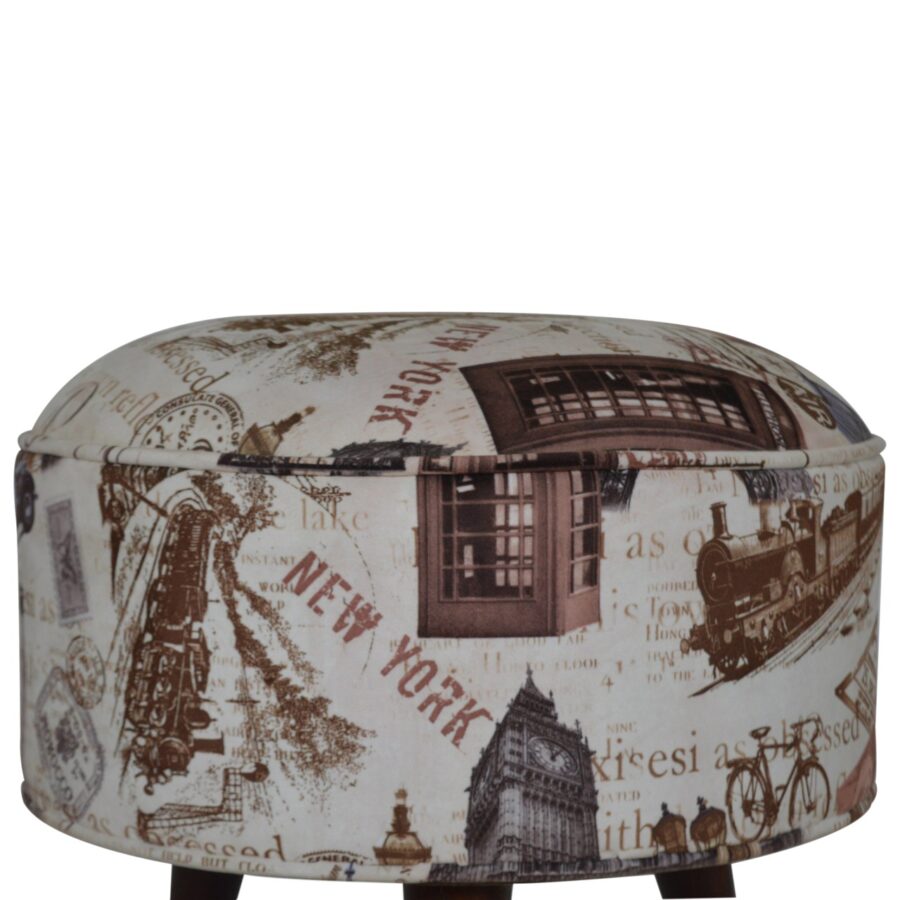 IN1271 - City Print Footstool - Image 8