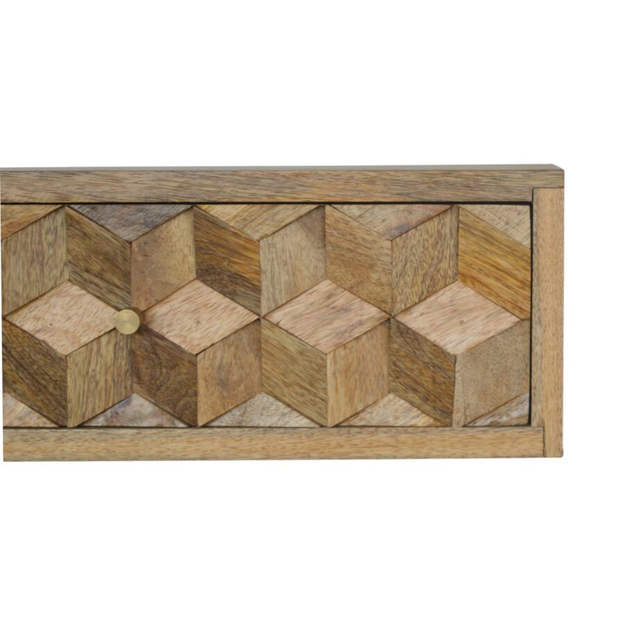 Floating Cube Carved Bedside - Image 7