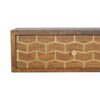 Floating Gold Art Chestnut Bedside - Image 5