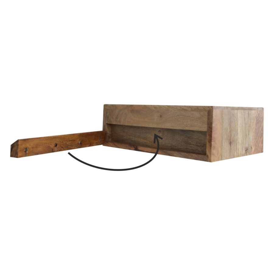 Floating Cement Brass Inlay Bedside - Image 10