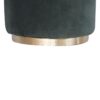 Emerald Velvet Gold Footstool - Image 6