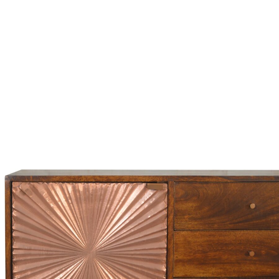 Manila Copper Cabinet with Drawers