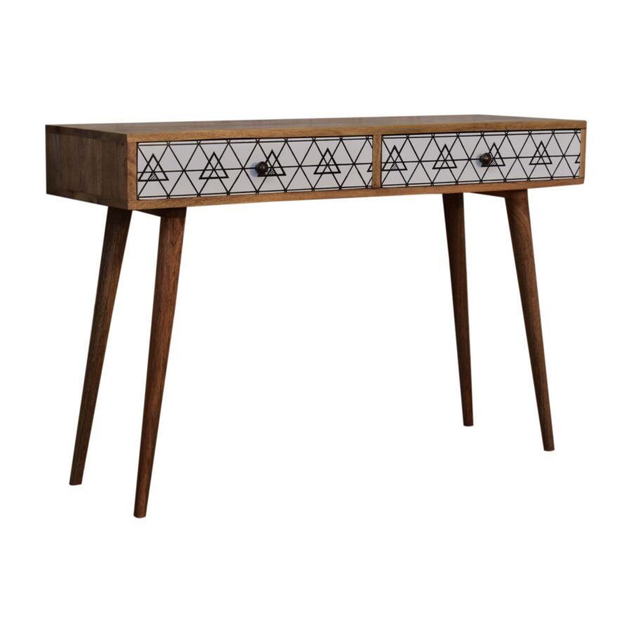 Triangular Long Console Table