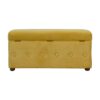 mustard lid up cotton velvet ottoman
