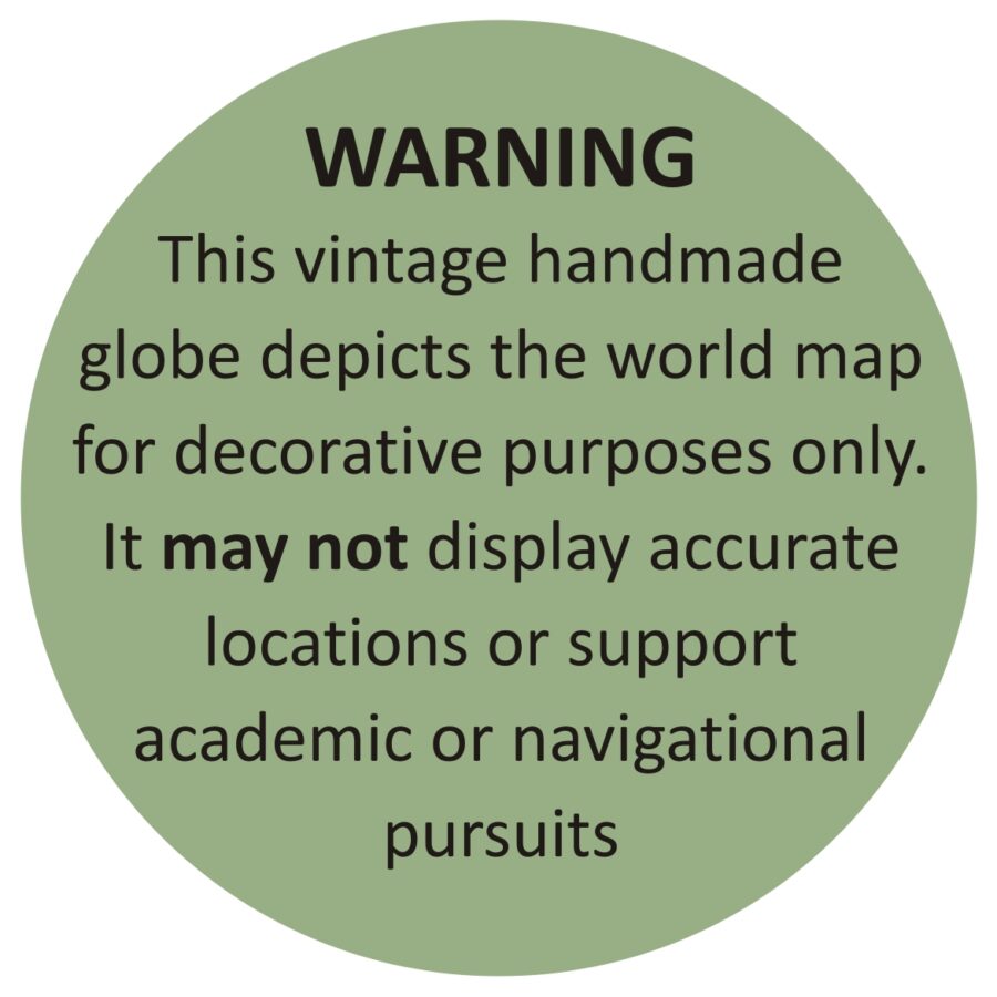 warning on globes