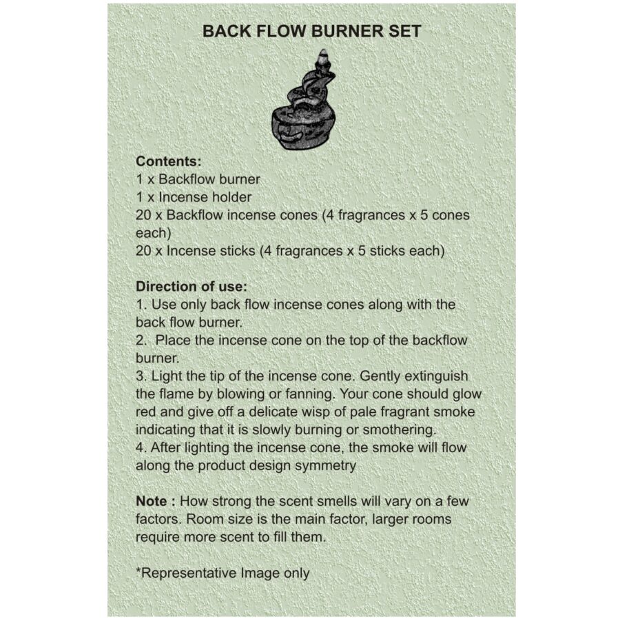 backflow instruction leaflet