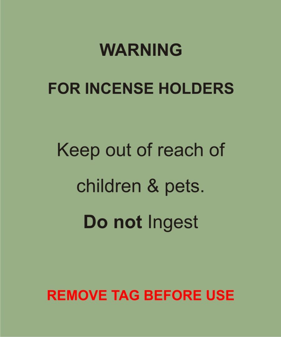 warning incense holder