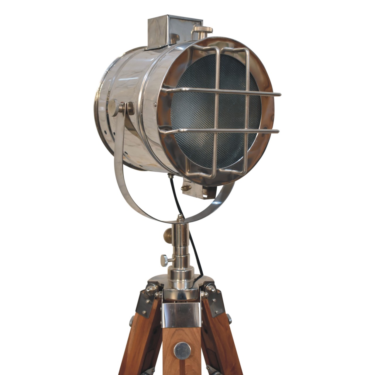 Chrome spotlight on sale floor lamp