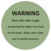 warning on coats & umbrellas