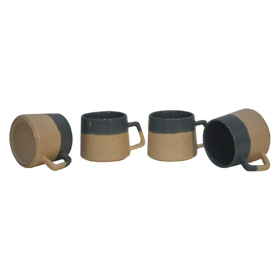 in3094 half dip grey mug set of 4