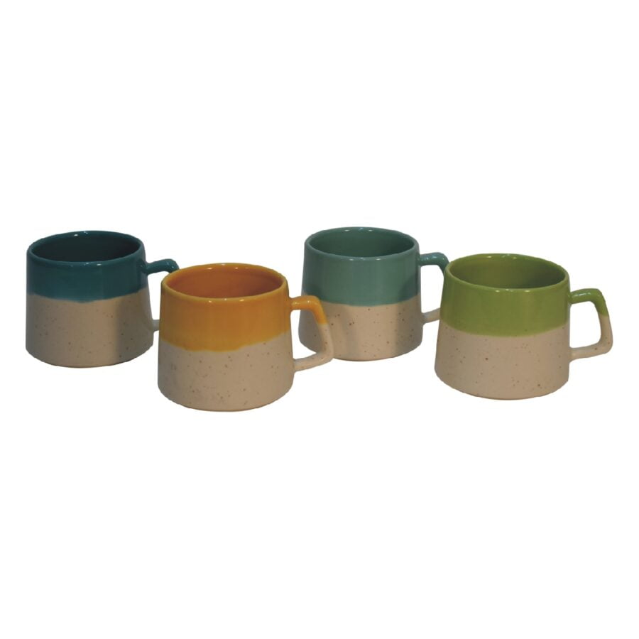 in3102 half dip multi mug set of 4