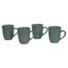 in3103 sea green ribbed mug set of 4