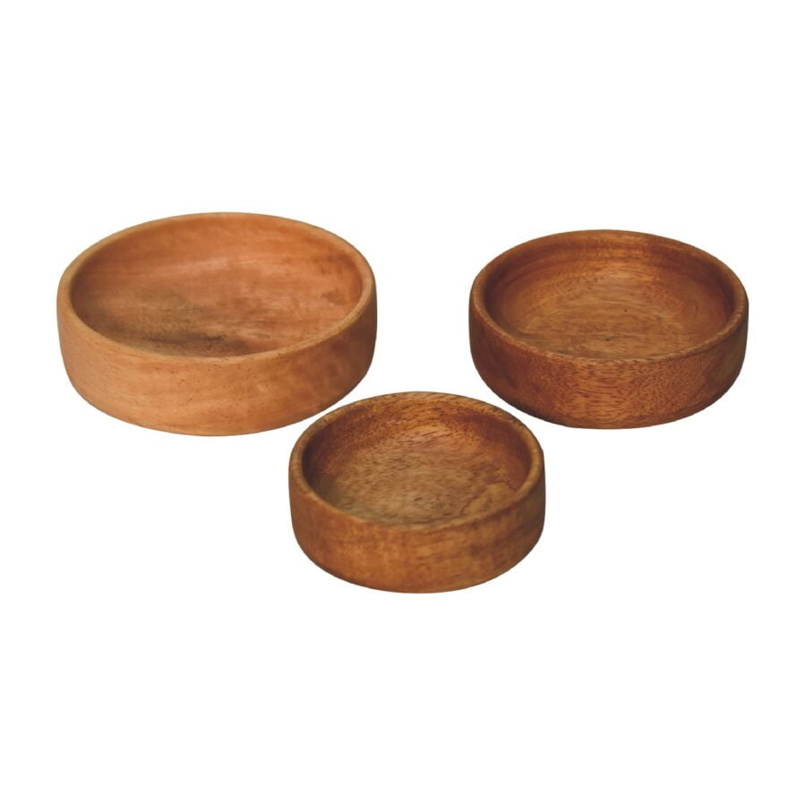 in3346 solid wood fruit bowl set of 3