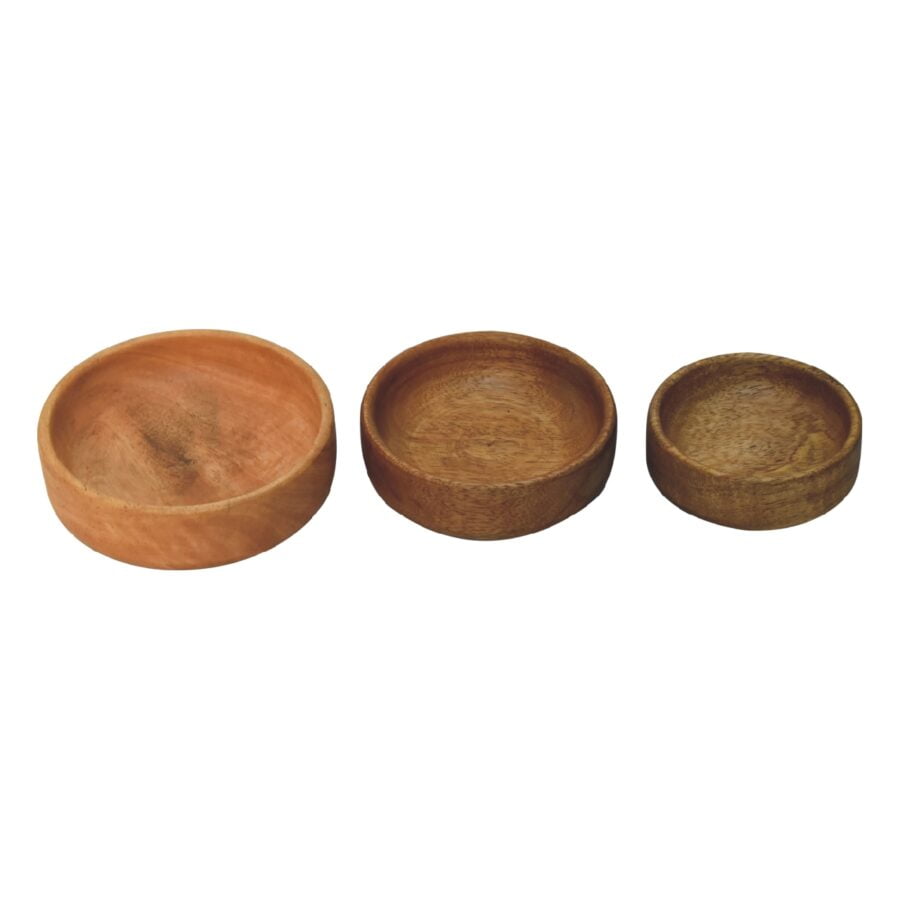 in3346 solid wood fruit bowl set of 3