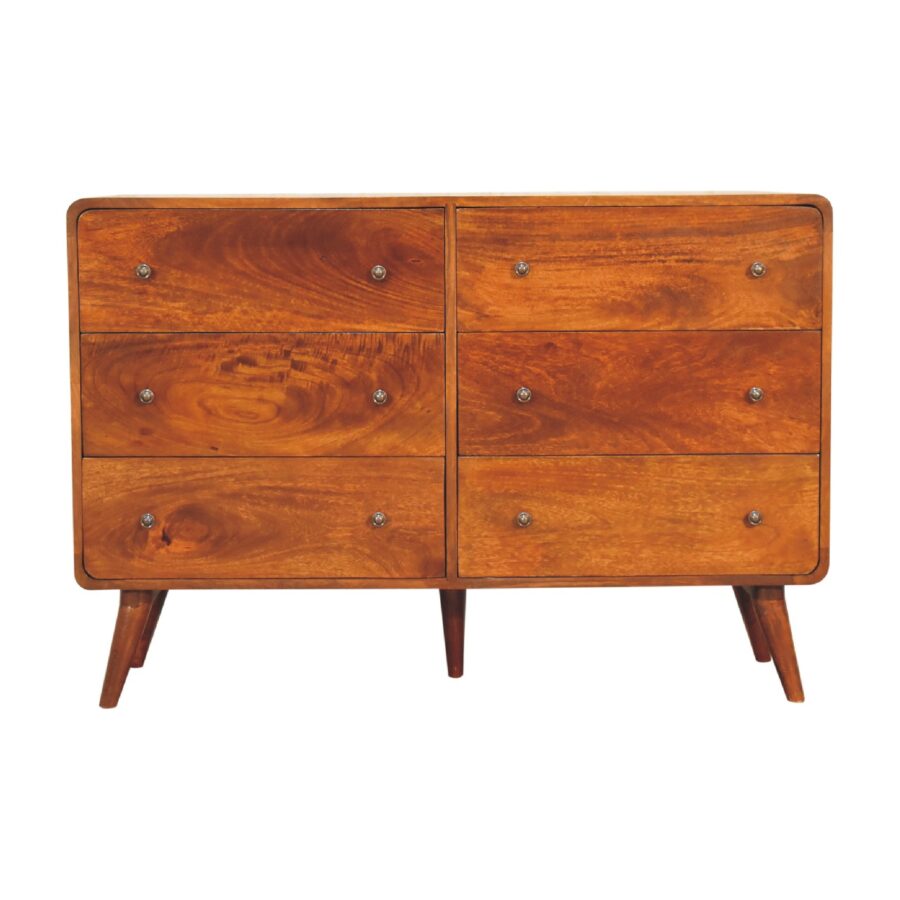 in3404 large curved chestnut chest