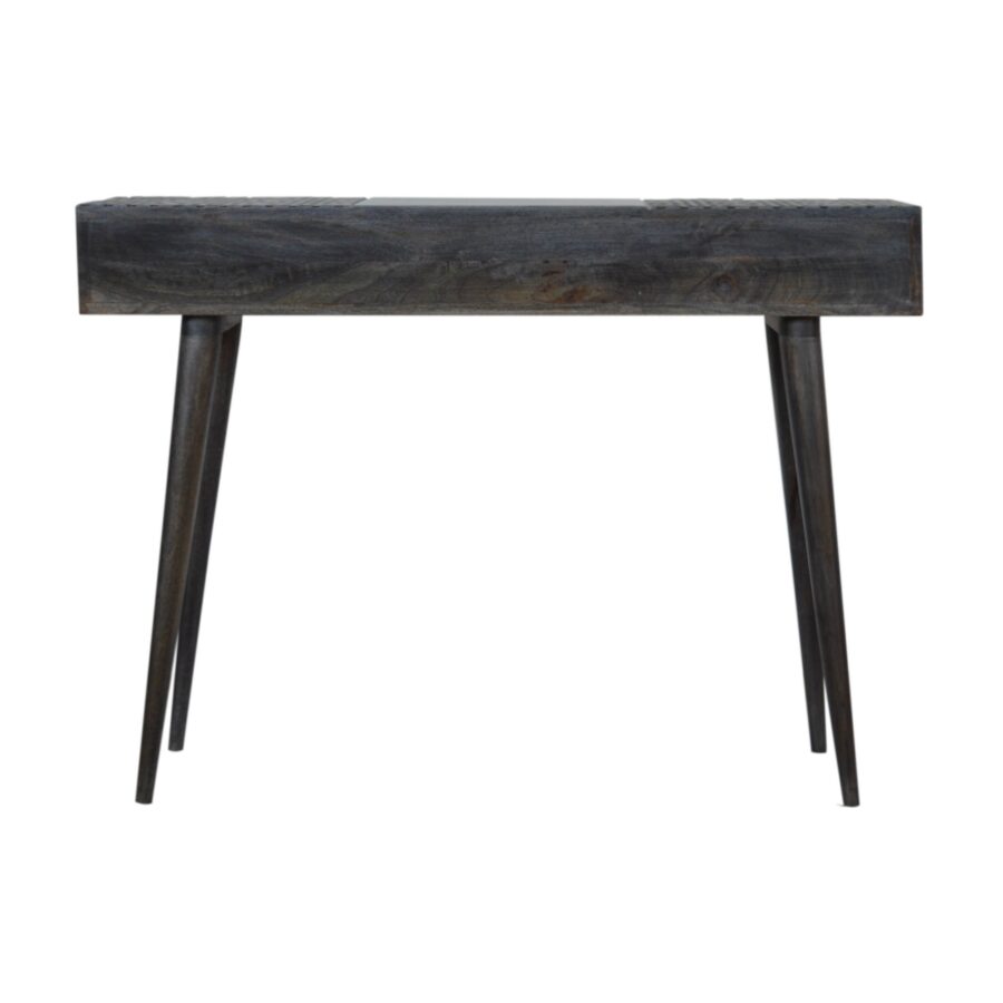 in1047 ash black 3 drawer console table