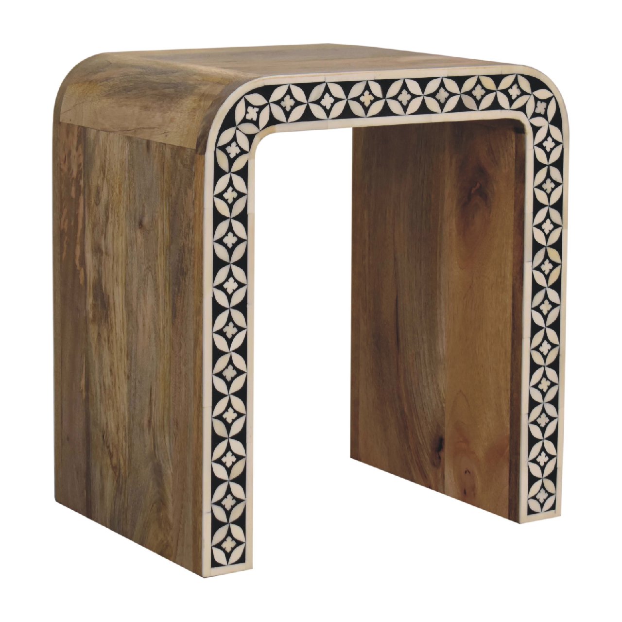 Bone inlay accent table discount