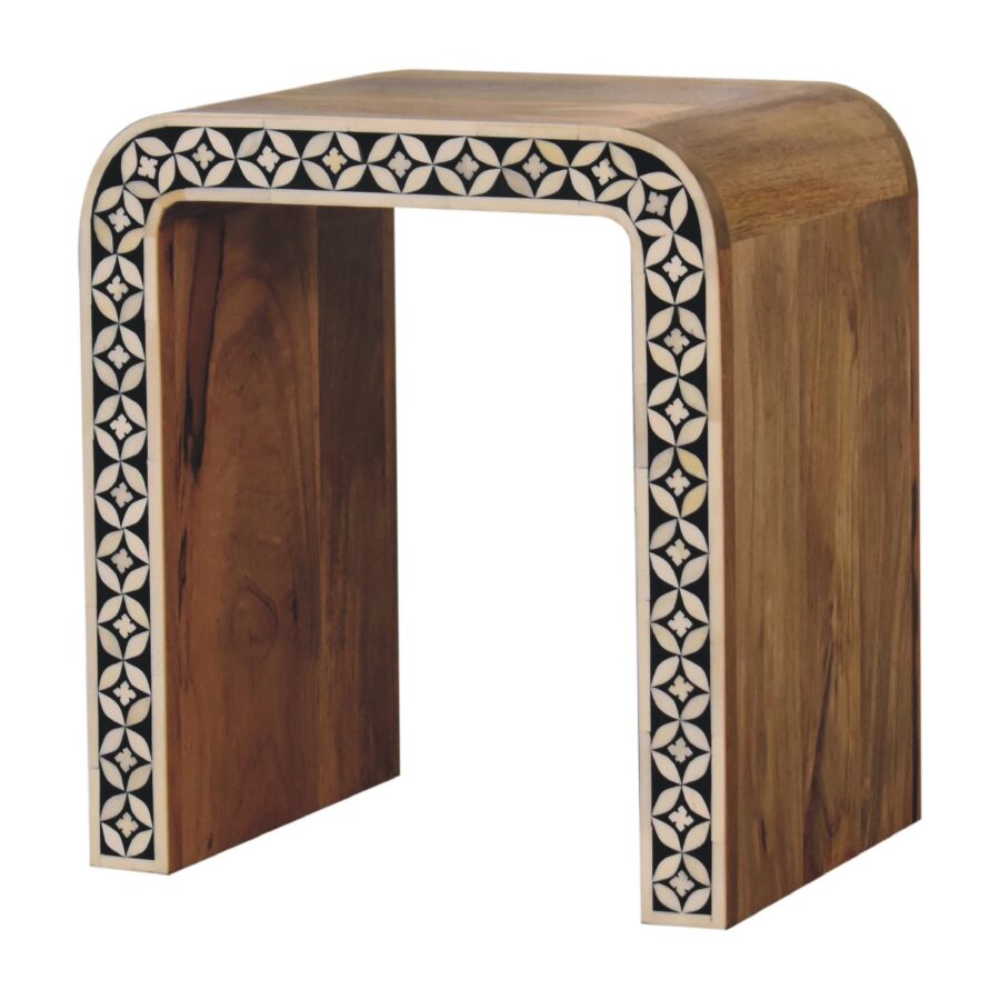 in3385 edessa bone inlay end table