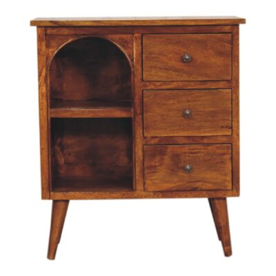 in3394 chestnut mixed open cabinet