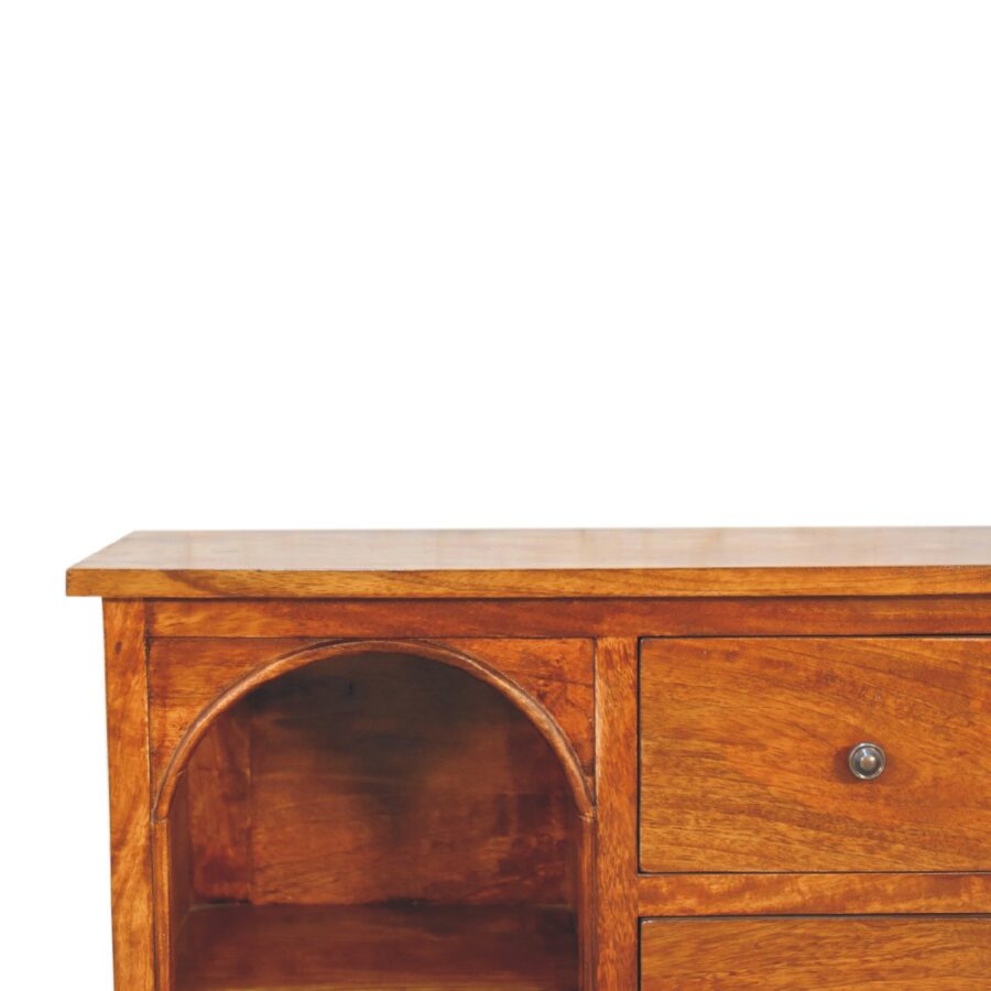 in3394 chestnut mixed open cabinet