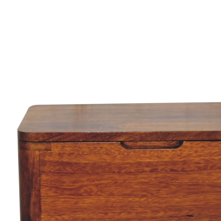 in3403 chestnut lid up storage stool