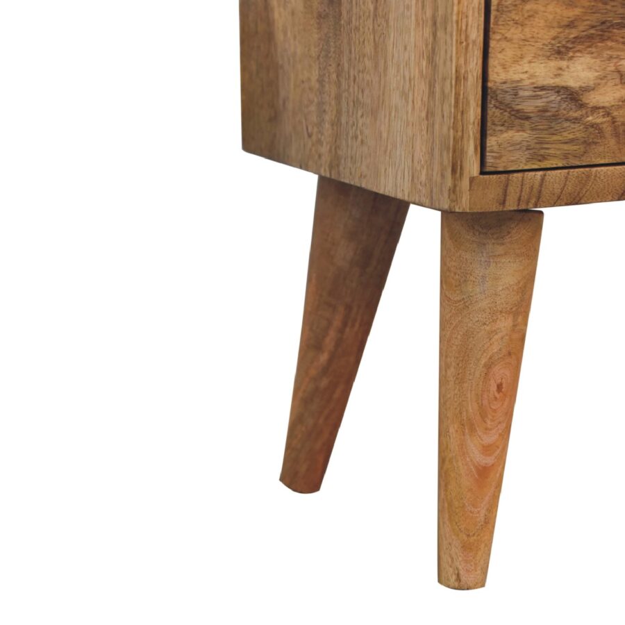 in3451 mini oak ish modern solid wood bedside