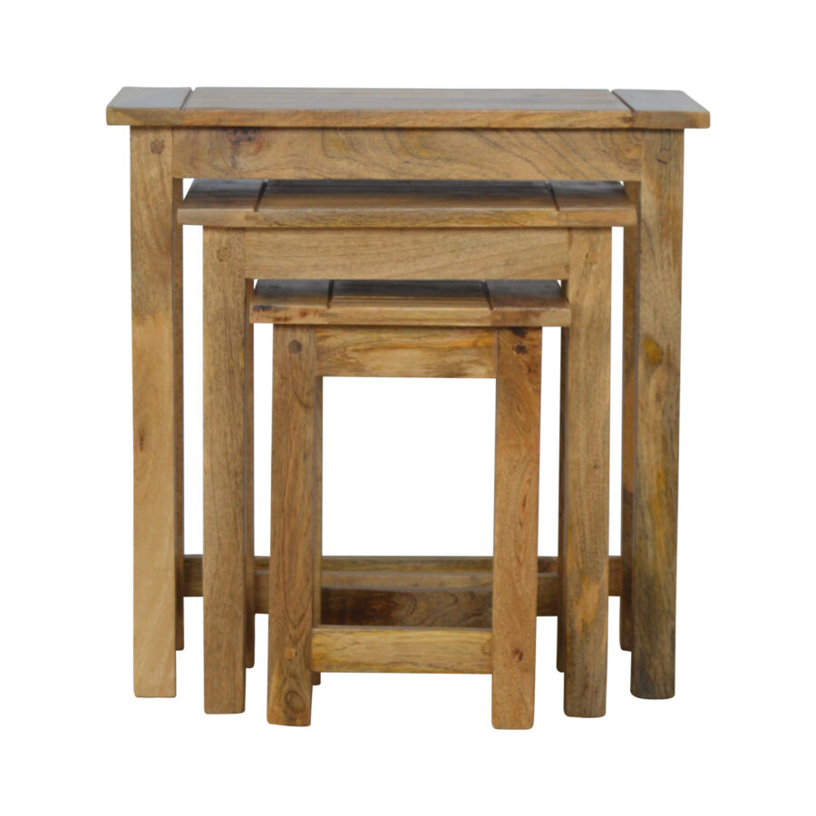 asb307 solid wood stool set of 3