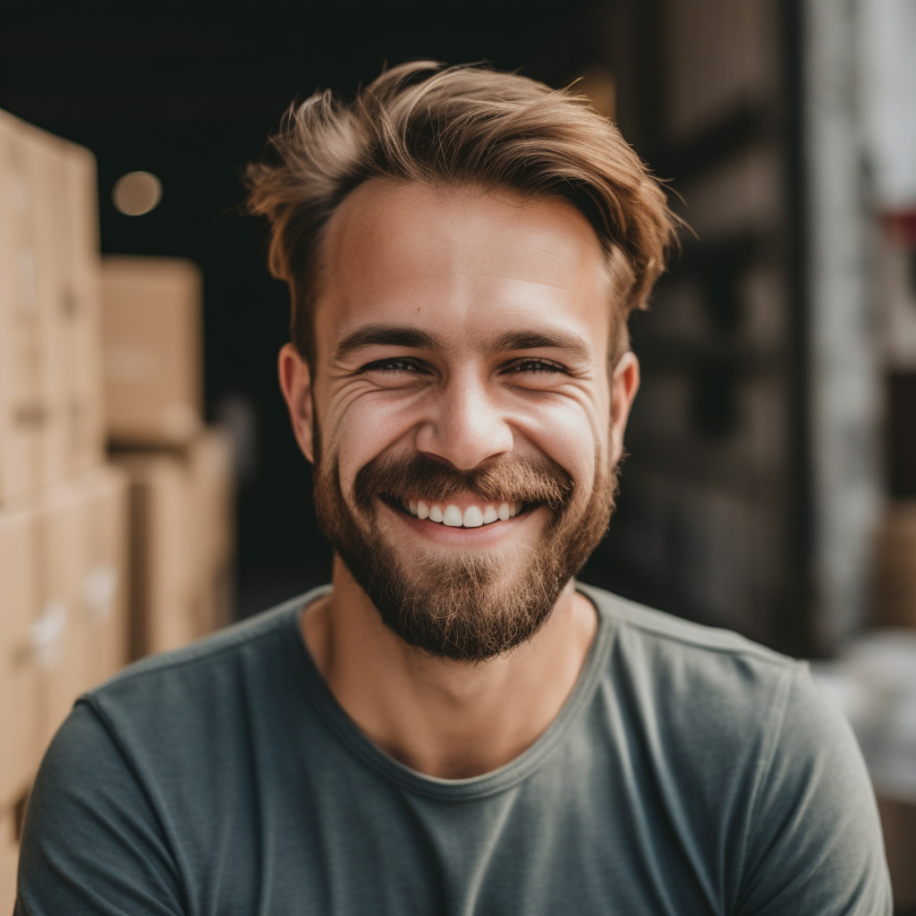 A smiling customer icon representing customer satisfaction in dropshipping in the UK.