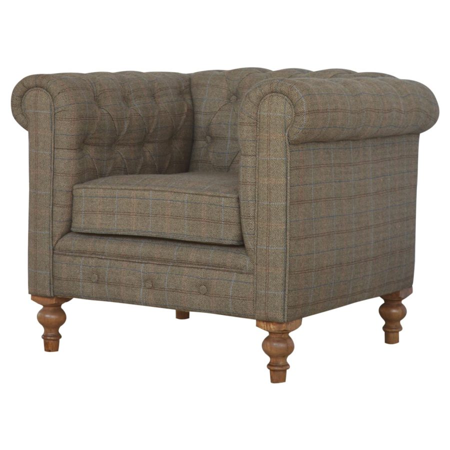 in074 Chesterfield eenzits fauteuil