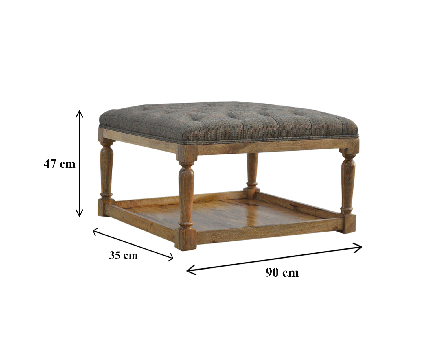 Footstool sales with shelf