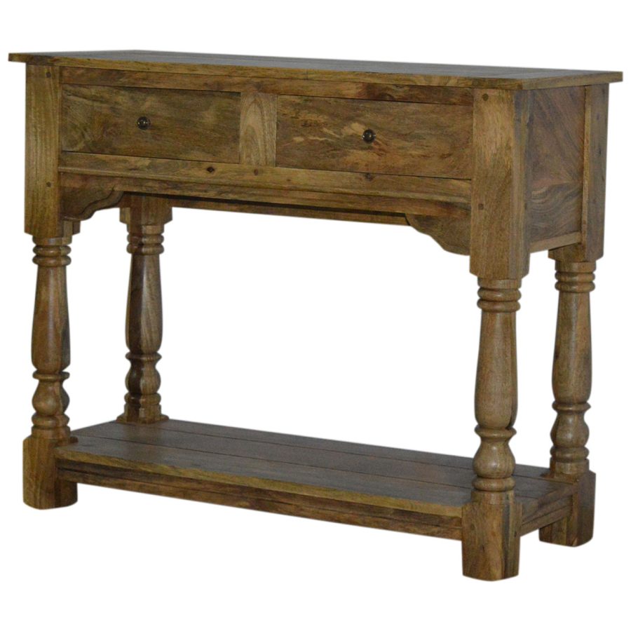 Table console 088 tiroirs en bois massif in2