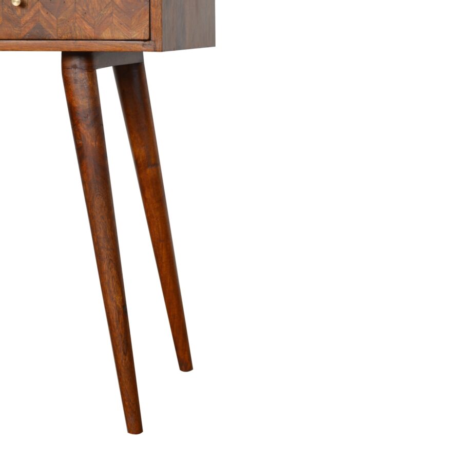 in1009 assorted chestnut console table