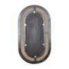 in1228 carbon black rattan mirror